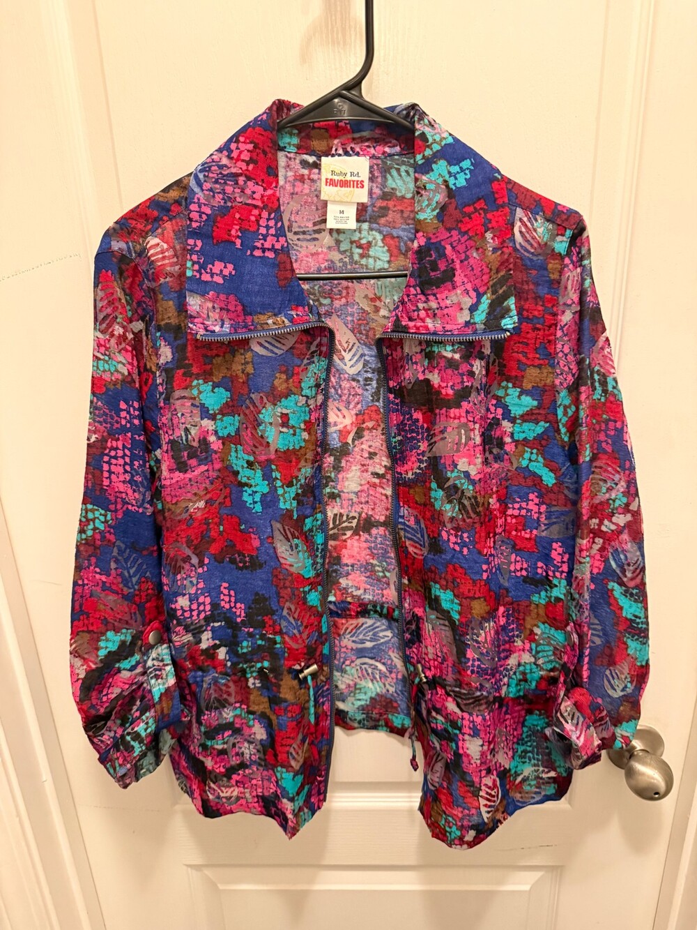 Ruby Rd. Favorites, Women's Floral Jacket, Size 14